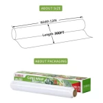 custom 100% compostable biodegradable household cling film wrap wholesale