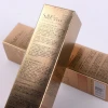 Custom creative skin care products packaging boxes hot foil stamping UV coating  golden cardboard printed cosmetic box