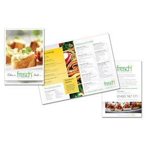 Custom design fold leaflet/flyer/brochure printing