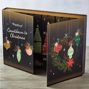 Custom design logo christmas calendar advent treat boxes 12 days of christmas advent gift box set christmas gift box decoration