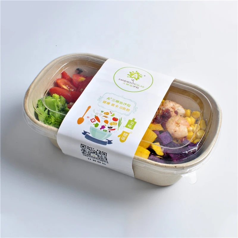 Custom Eco-Friendly Biodegradable Food Packaging Paper Box, Bowl, Tray, Container