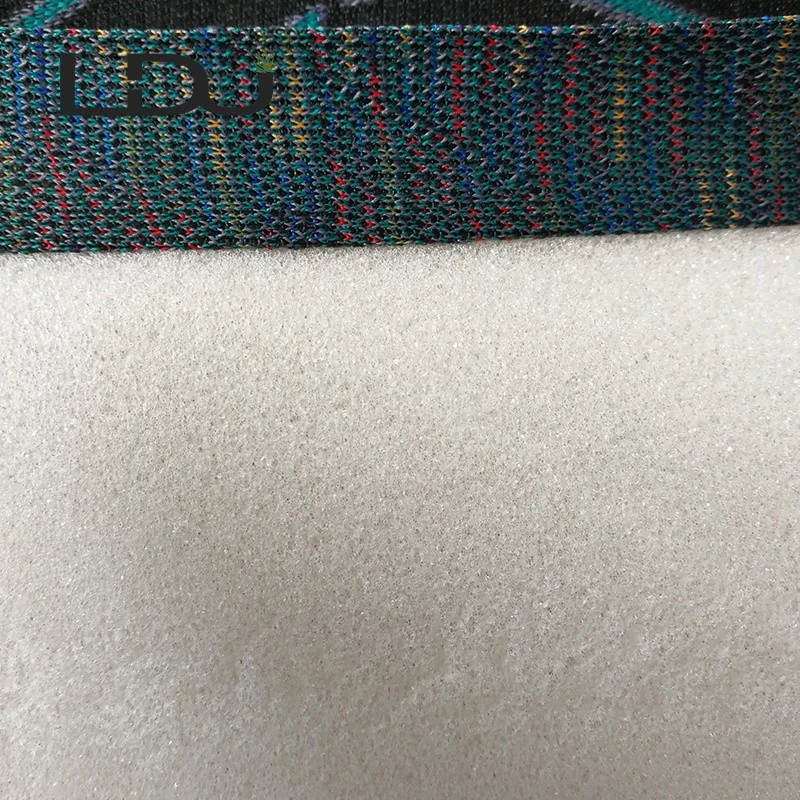 Custom Good Quality Sponge Plaid Plain Polyester Printed Tricot Mesh Fabric