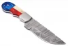 Custom Handmade Damascus steel Hunting knife  Full Tang Fixed Blade Knife With Leather Sheath