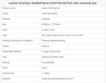 custom high quality Miami Dolphins Apron Chef Hat Set polyester Full Color Universal Size American football decoration