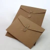 custom made any size brown kraft envelop with string
