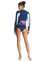 Custom made high quality women diving suit one piece bikini cut front zip wetsuit