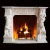 Import Custom Natural Stone White Marble Fireplace With Cherub Angle Statue from China