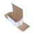 Import Custom One Piece Diecut White Kraft Paper Chipboard Mailing Box Packaging White Tab Locking Literature Mailer Box from China