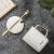 Import Custom Personalized Classic Black White Ceramic Mug Gold-plated Cup Reusable Coffee Mug with Lid Spoon from China