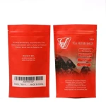 Custom resealable aluminum foil upright zip lock printed matte matte matte back sealed food dry fruit Mylar food bag