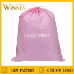custom reusable nonwoven fabric dust bag eco friendly non-woven shoes cover storage pouch non woven drawstring bag