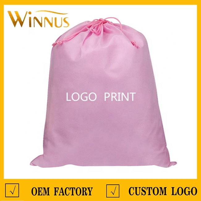 custom reusable nonwoven fabric dust bag eco friendly non-woven shoes cover storage pouch non woven drawstring bag