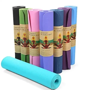 Custom Thick NBR Foam Fitness & Exercise Yoga Mat with Carrier Strap Eco Friendly TPE/PVC/EVA/NBR Yoga Mat