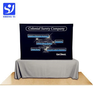 Custom Trade Show interchangeable Tension fabric tabletop displays