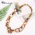 Import Custom unique hoop shape Boho pastel acetate acrylic chain necklace jewelry from China