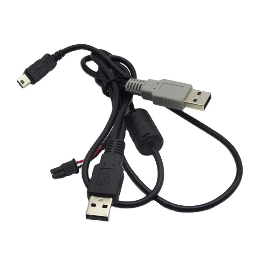Custom USB A-M To Micro Fit Connector Ferrite Core OEM Music instrument Cable Wire Assembly Parts