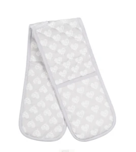 Custom wholesale Geo Double Oven Glove Mitts for Baking Cooking