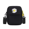 custom women mini small fashion daisy canvas shoulder crossbody messenger bag