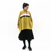 Custom women poncho sweater shawl with collar
