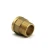Import Customized Brass Plumbing Materials Hose Nipple Fitting Male Female Nut Threaded Nipple F1*m3/4 from China