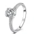 Import Customized fine jewelry fashion jewellery diamond 18k white gold engagement wedding ring from China