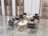 Customized Gold steel frame U shaped small salon divano rest area lobby canap sectional pink velvet sofa