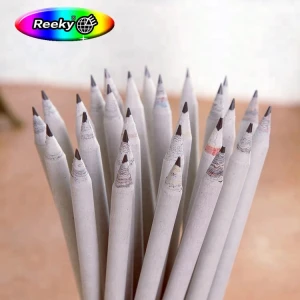 Customized Logo Eco- friendly Recycled Paper Pencil Newspaper hb Pencil