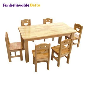 Cute Kids wooden table children furniture for sales