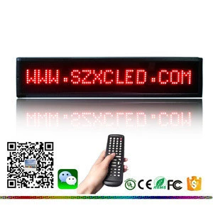 DC12V dot matrix programmable  innovative products for bus worldwide language IR remote controller two lines text display