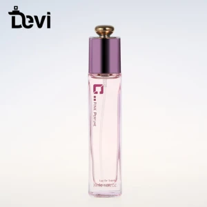Devi wholesale perfume bottle 50ml square glass bottle mini womens perfume spray bottle
