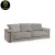 DG201117SA1 Italian modern luxury designer l shaped gray tufted velvet sectional sofa set living room furniture
