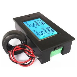 Digital AC Voltage Meters 100A/80 260V Power Energy analog Voltmeter Ammeter current Amps Volt meter LCD, voltmeter and ammeter