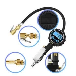 Digital tire inflator with pressure gauge,Car motorcycle bike tire pressure gauge