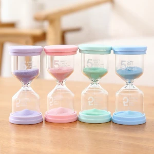Dine Study Timing Tooth Brushing Plastic Sand Timer 5 Minute Hourglass For Kids