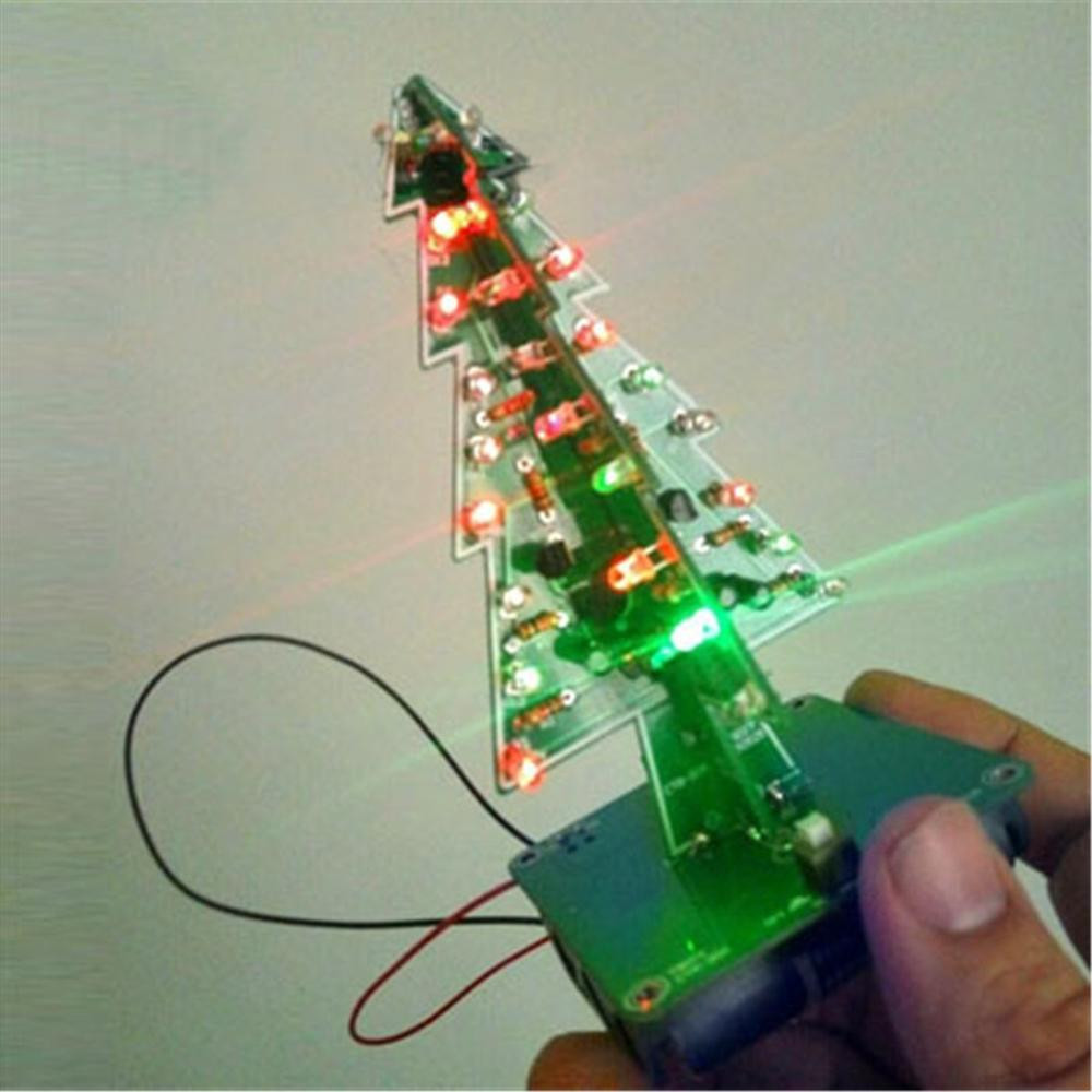 Buy Diy Christmas Tree 3d Xmas Soldering Practice Electronic Assemble ...