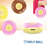 Donut shaped plastic piggy bank money boxes