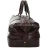 Import Double-deck Brown Leather Weekend Bag men leather travel bag from China