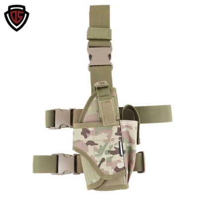 Double Safe Adjustable Size Combat Outdoor Amry Military Police Equipment Drop Leg Holster
