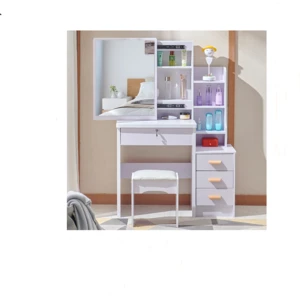 dresser with chair and mirror makeup organizer furniture