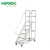 Easy movable steel picking rolling metal ladder with platform
