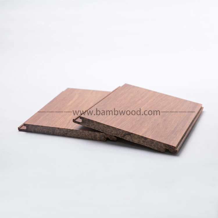Eco Forest Bamboo Flooring High Quality 12mm Strand Woven Solid Bamboo Flooring in Tongue and Groove