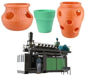 Eco-friendly and Heat-resistant Customized Blow Molding Plastic Garden Pot