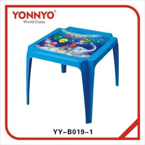 Eco-friendly Material Plastic Children Table Cartoon Kids Furniture