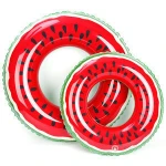 Eco-friendly PVC Watermelon Swim Ring Inflatable Tube Pool  swimming ring