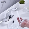 Eco sensor water saving tap AIM Brass Body Battery Power Automatic bathroom smart faucet sink sensor tap