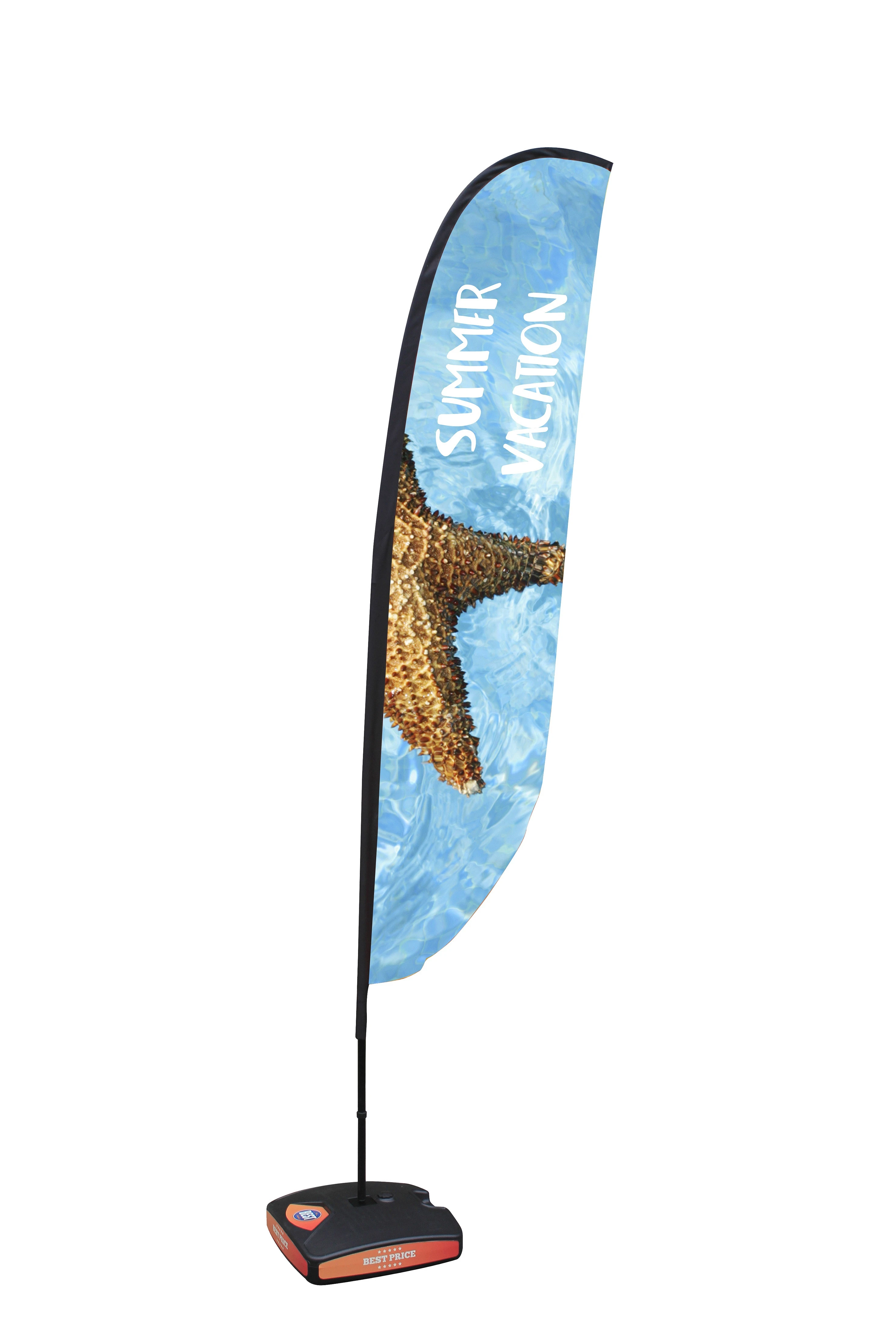 Economy outdoor  vogue flag base, Hold Banners polyester colorful print Flag banner for Events