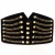 Import Elastic High Waist Belt Gold Tone Rivet Chains Front Cinch from China