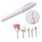 Electric Nail Drill Pedicure Nail File Drill Kits 5 Bits Portable Grinding Pen Shape Polisher Professional Nail Art Tool Set