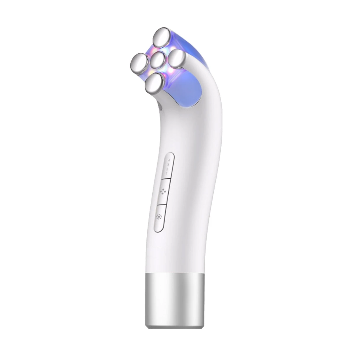EMS RF color lighting ionic iontophoresis electric wrinkle remover face lift skin care facial massager beauty device