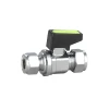 England 8mm Compression Forged Brass Mini Ball Valve for Gas